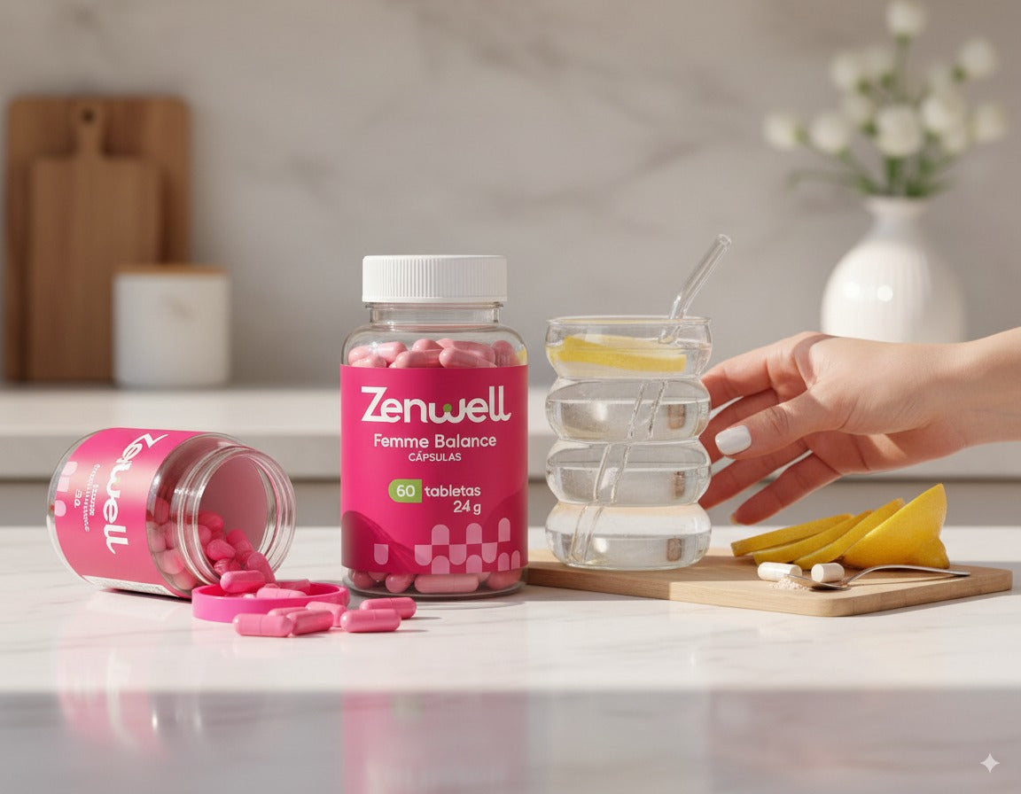 Zenwell Woman – Multivitamínico para Energía, Equilibrio Hormonal y Bienestar Femenino