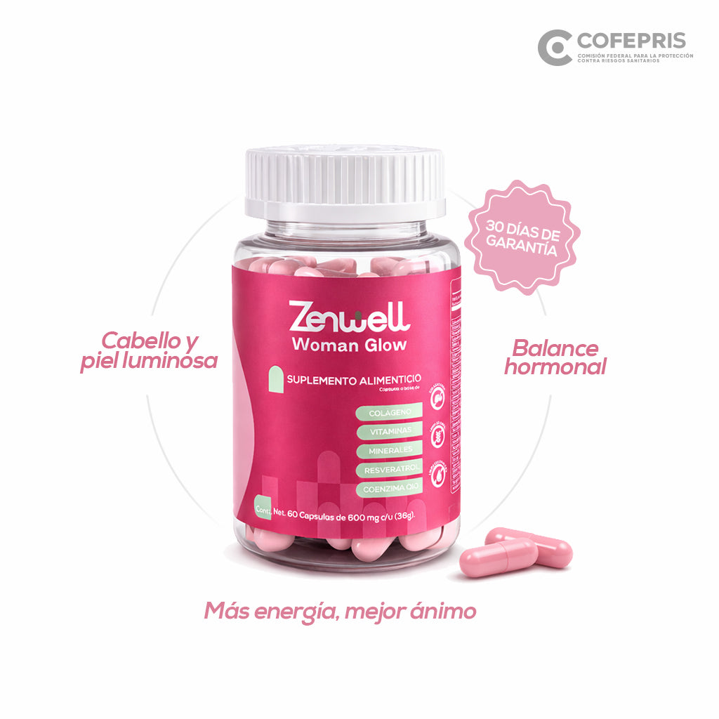 Zenwell Woman – Multivitamínico Integral para Mujer | Equilibrio Hormonal, Energía y Belleza