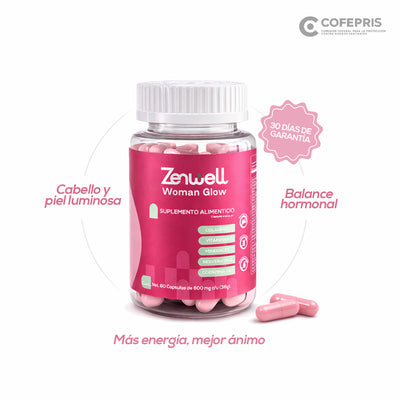Zenwell Woman – Multivitamínico Integral para Mujer | Equilibrio Hormonal, Energía y Belleza