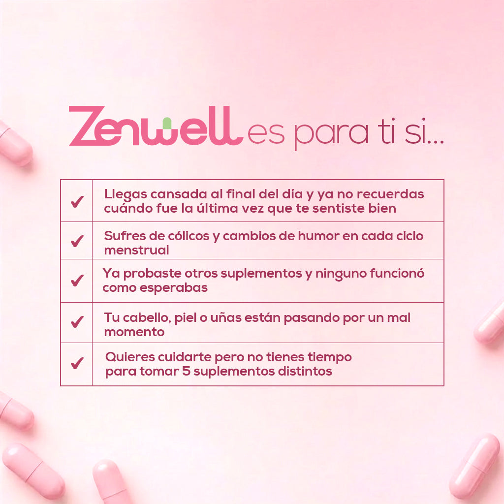 Zenwell Woman – Multivitamínico Integral para Mujer | Equilibrio Hormonal, Energía y Belleza